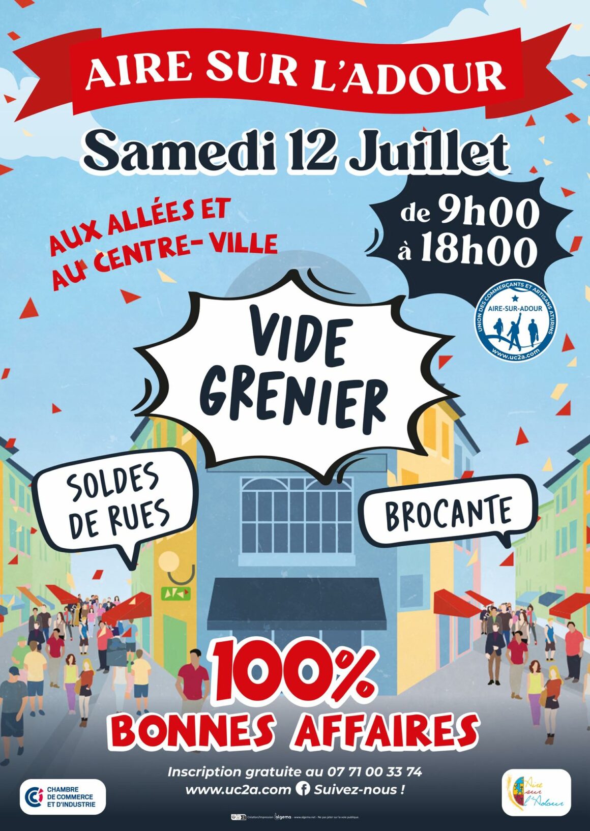 VIDE GRENIER ET SOLDES DE RUES | SAMEDI 12 JUILLET
